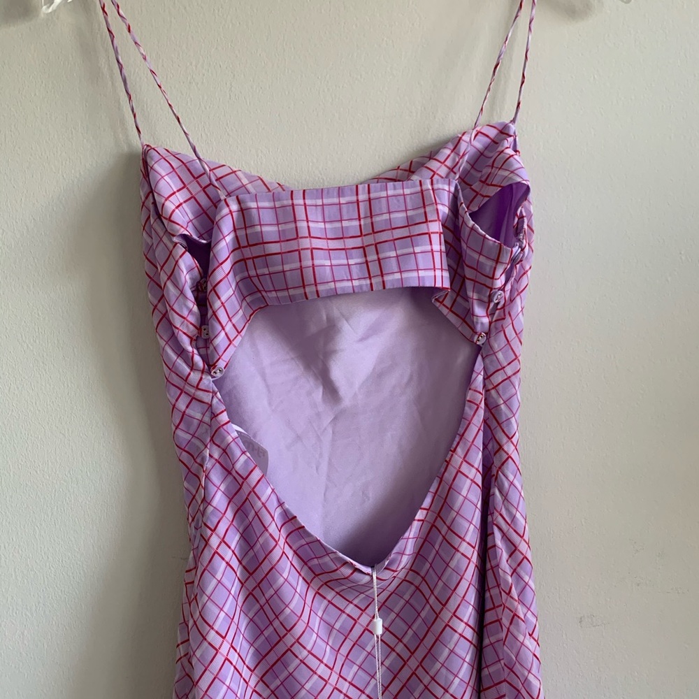 ❌SOLD❌Finders Keepers Nostalgia Dress Lilac Check - Picture 11 of 16